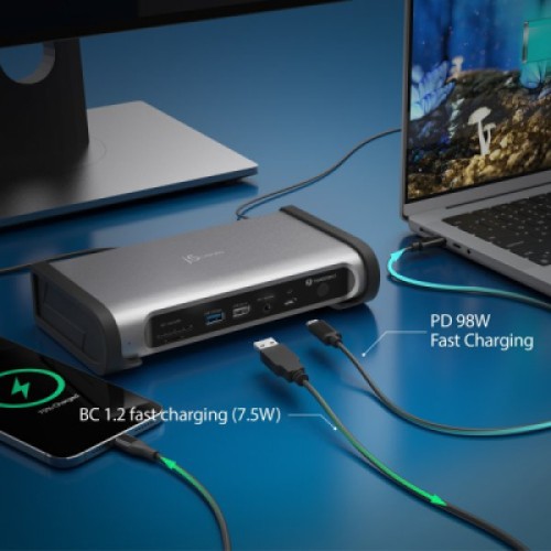 Порт-репликатор J5create Dock-Station USB-C 15-in-1 (HDMI/DP/PD/USB-A/USB-C/LAN/картридер/audio) (JTD568-EN) Порт-репликатор J5create Dock-Station USB-C 15-in-1 (HDMI/DP/PD/USB-A/USB-C/LAN/картридер/audio) (JTD568-EN)