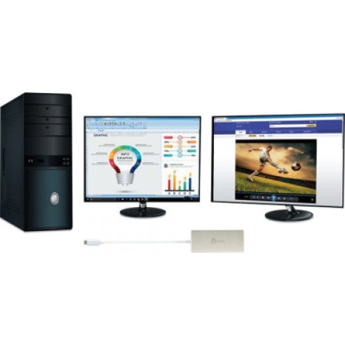 Порт-репликатор J5create Dock-Station USB-C 6-in-1 (HDMI/PD/USB-A/USB-C/LAN) (JCD381-N) Порт-репликатор J5create Dock-Station USB-C 6-in-1 (HDMI/PD/USB-A/USB-C/LAN) (JCD381-N)