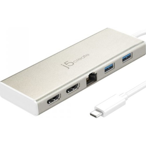 Порт-репликатор J5create Dock-Station USB-C 6-in-1 (HDMI/PD/USB-A/USB-C/LAN) (JCD381-N) Порт-репликатор J5create Dock-Station USB-C 6-in-1 (HDMI/PD/USB-A/USB-C/LAN) (JCD381-N)
