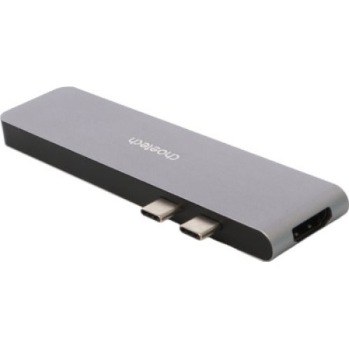 Порт-репликатор Choetech Dock-Station USB-C 7-in-1 (HDMI/картридер/USB-A/USB-C, for MacBook Pro/Air) (HUB-M14-GY-V2)