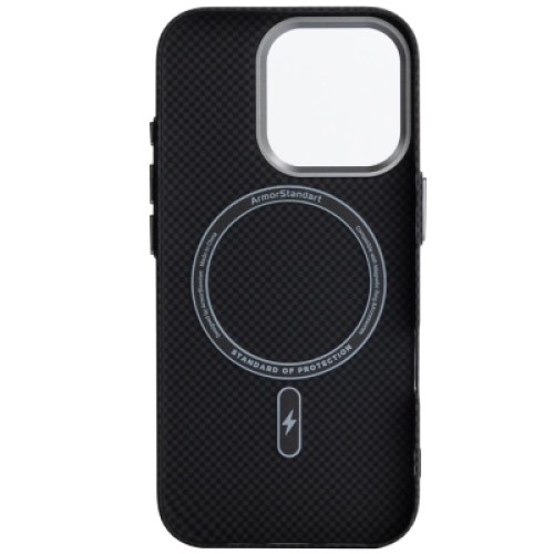 Чехол для мобильного телефона Armorstandart LikeCarbon2 MagCase Apple iPhone 15 Pro Kevlar Black (ARM88589)