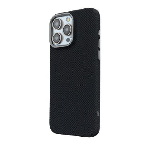 Чехол для мобильного телефона Armorstandart LikeCarbon2 MagCase Apple iPhone 15 Pro Kevlar Black (ARM88589)