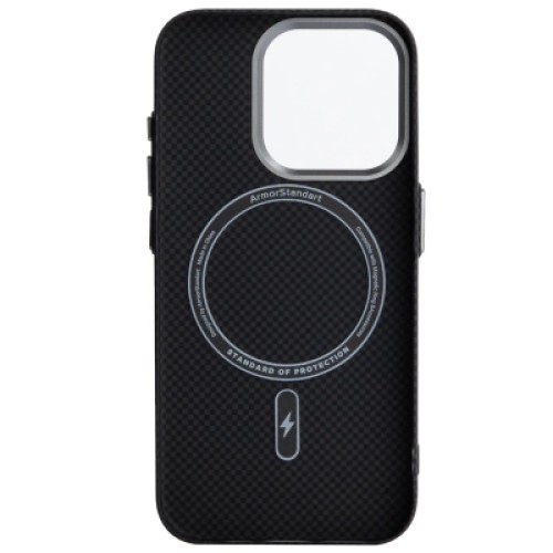 Чехол для мобильного телефона Armorstandart LikeCarbon2 MagCase Apple iPhone 16 Pro Kevlar Black (ARM88381)