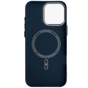 Чехол для мобильного телефона Armorstandart LikeCarbon2 MagCase Apple iPhone 16 Pro Max Kevlar Dark Blue (ARM88593)