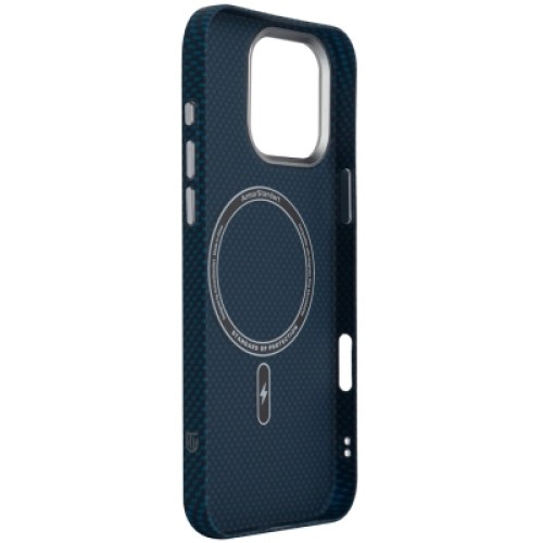 Чехол для мобильного телефона Armorstandart LikeCarbon2 MagCase Apple iPhone 16 Pro Max Kevlar Dark Blue (ARM88593)