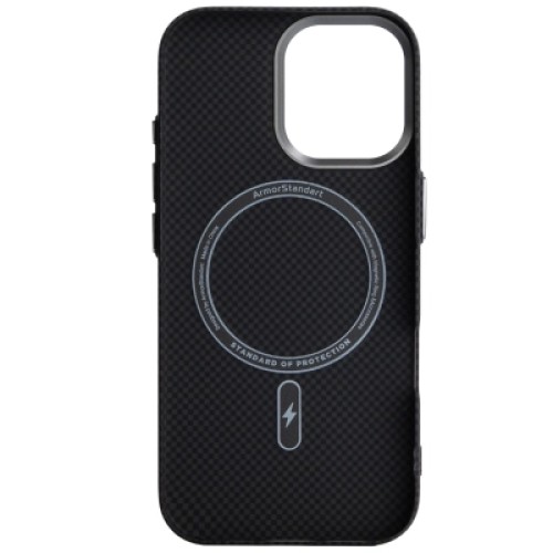 Чехол для мобильного телефона Armorstandart LikeCarbon2 MagCase Apple iPhone 17 Kevlar Black (ARM88379)