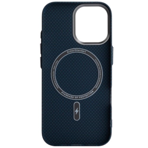 Чехол для мобильного телефона Armorstandart LikeCarbon2 MagCase Apple iPhone 17 Kevlar Dark Blue (ARM88613)