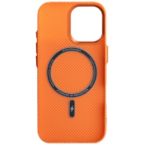 Чехол для мобильного телефона Armorstandart LikeCarbon2 MagCase Apple iPhone 17 Kevlar Orange (ARM88614)