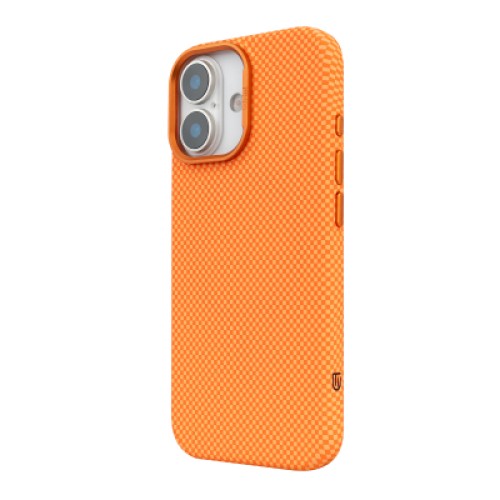 Чехол для мобильного телефона Armorstandart LikeCarbon2 MagCase Apple iPhone 17 Kevlar Orange (ARM88614)