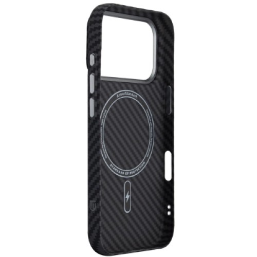 Чехол для мобильного телефона Armorstandart LikeCarbon2 MagCase Apple iPhone 17 Pro Kevlar Black (ARM88378)