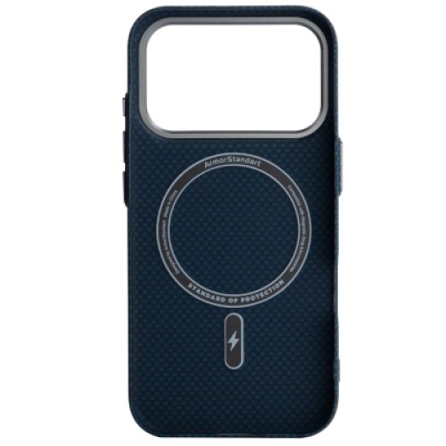 Чехол для мобильного телефона Armorstandart LikeCarbon2 MagCase Apple iPhone 17 Pro Kevlar Dark Blue (ARM88554)