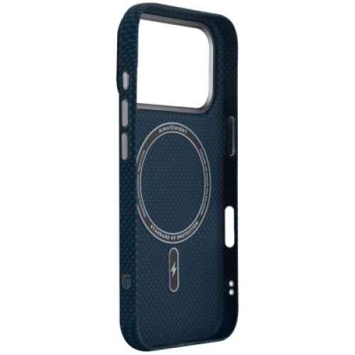 Чехол для мобильного телефона Armorstandart LikeCarbon2 MagCase Apple iPhone 17 Pro Kevlar Dark Blue (ARM88554)