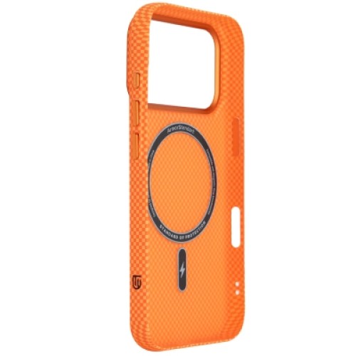 Чехол для мобильного телефона Armorstandart LikeCarbon2 MagCase Apple iPhone 17 Pro Kevlar Orange (ARM88556)
