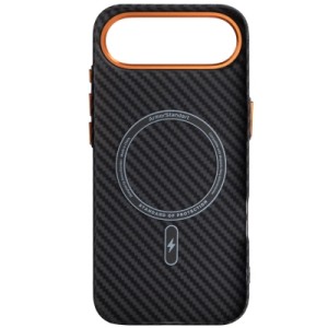 Чехол для мобильного телефона Armorstandart LikeCarbon2 SE MagCase Apple iPhone 17 Air Black Orange (ARM89155)
