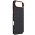 Чехол для мобильного телефона Armorstandart LikeCarbon2 SE MagCase Apple iPhone 17 Air Black Orange (ARM89155)
