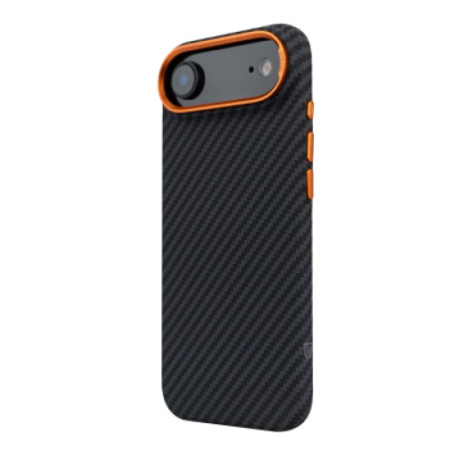Чехол для мобильного телефона Armorstandart LikeCarbon2 SE MagCase Apple iPhone 17 Air Black Orange (ARM89155)