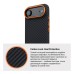 Чехол для мобильного телефона Armorstandart LikeCarbon2 SE MagCase Apple iPhone 17 Air Black Orange (ARM89155)