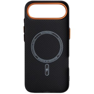 Чехол для мобильного телефона Armorstandart LikeCarbon2 SE MagCase Apple iPhone 17 Air Kevlar Black Orange (ARM89166)