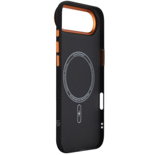 Чехол для мобильного телефона Armorstandart LikeCarbon2 SE MagCase Apple iPhone 17 Air Kevlar Black Orange (ARM89166)