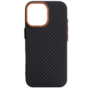 Чехол для мобильного телефона Armorstandart LikeCarbon2 SE MagCase Apple iPhone 17 Black Orange (ARM89160)