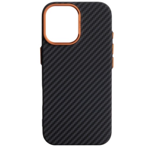 Чехол для мобильного телефона Armorstandart LikeCarbon2 SE MagCase Apple iPhone 17 Black Orange (ARM89160)