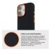 Чехол для мобильного телефона Armorstandart LikeCarbon2 SE MagCase Apple iPhone 17 Kevlar Black Orange (ARM89163)