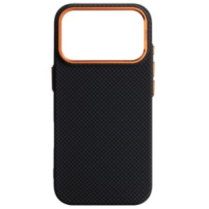 Чехол для мобильного телефона Armorstandart LikeCarbon2 SE MagCase Apple iPhone 17 Pro Kevlar Black Orange (ARM89164)