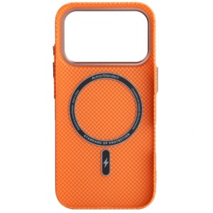 Чехол для мобильного телефона Armorstandart LikeCarbon2 SE MagCase Apple iPhone 17 Pro Kevlar Orange Rose Gold (ARM89168)