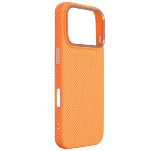 Чехол для мобильного телефона Armorstandart LikeCarbon2 SE MagCase Apple iPhone 17 Pro Kevlar Orange Rose Gold (ARM89168)