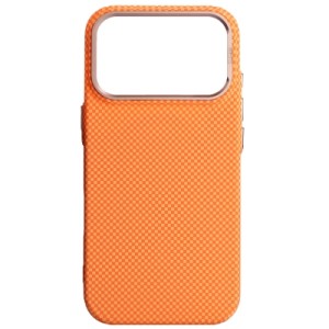 Чехол для мобильного телефона Armorstandart LikeCarbon2 SE MagCase Apple iPhone 17 Pro Kevlar Orange Rose Gold (ARM89168)