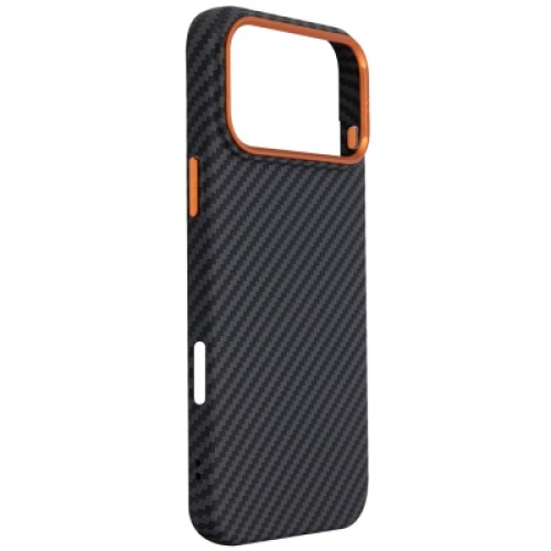 Чехол для мобильного телефона Armorstandart LikeCarbon2 SE MagCase Apple iPhone 17 Pro Max Black Orange (ARM89162)