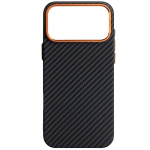 Чехол для мобильного телефона Armorstandart LikeCarbon2 SE MagCase Apple iPhone 17 Pro Max Black Orange (ARM89162)