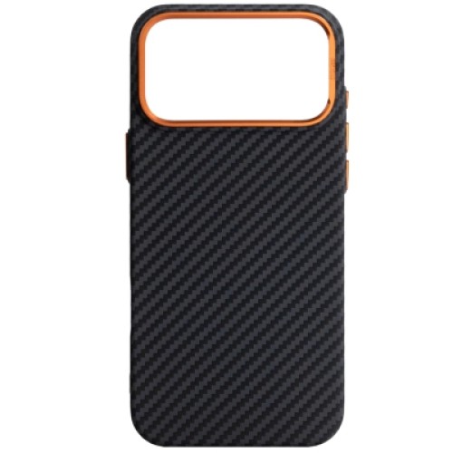 Чехол для мобильного телефона Armorstandart LikeCarbon2 SE MagCase Apple iPhone 17 Pro Max Black Orange (ARM89162)