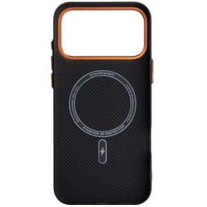Чехол для мобильного телефона Armorstandart LikeCarbon2 SE MagCase Apple iPhone 17 Pro Max Kevlar Black Orange (ARM89165)