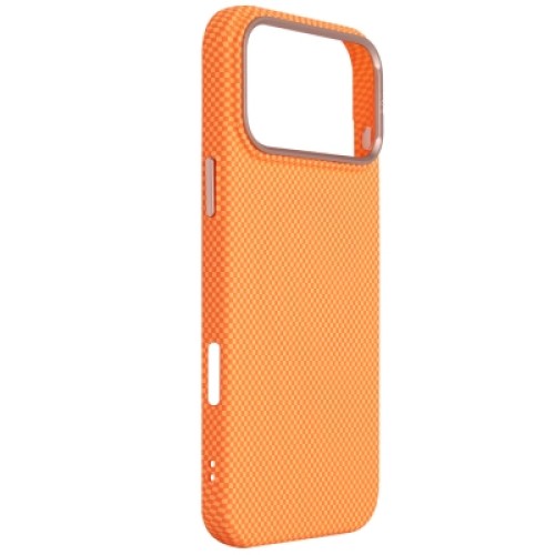 Чехол для мобильного телефона Armorstandart LikeCarbon2 SE MagCase Apple iPhone 17 Pro Max Kevlar Orange Rose Gold (ARM89169)