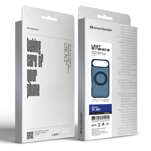 Чехол для мобильного телефона Armorstandart Unit Stand2 Apple iPhone 17 Air Dark Blue (ARM86344)