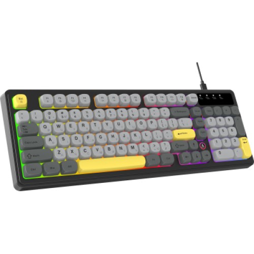 Клавиатура Ajazz AF98 USB UA Black/Grey/Yellow (AF98-BGY)