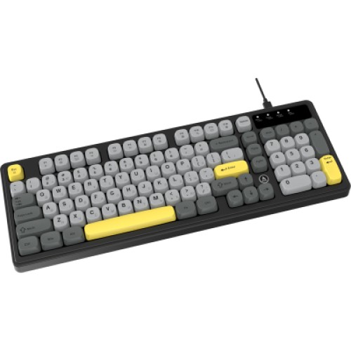 Клавиатура Ajazz AF98 USB UA Black/Grey/Yellow (AF98-BGY)