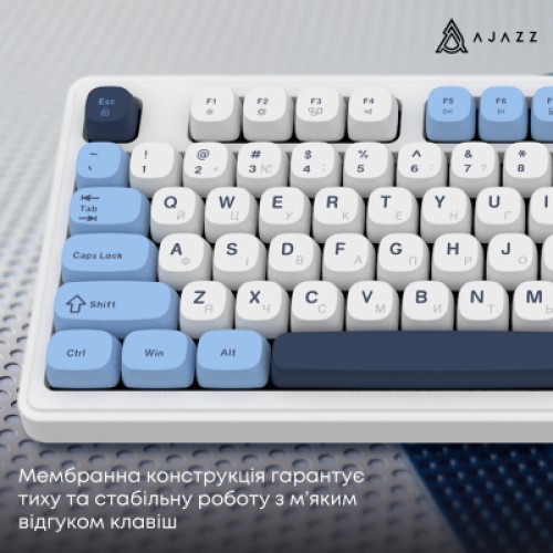 Клавиатура Ajazz AF98 USB UA White/Blue (AF98-GB)