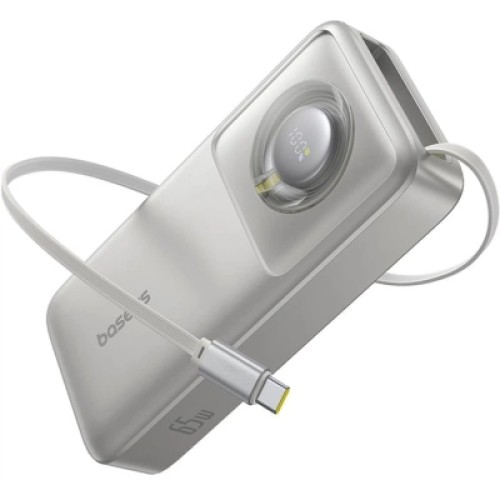 Батарея универсальная Baseus Free2Pull 20000mAh 65W, PD/3.0, QC/3.0, Lunar gray (P10073700843-00)