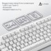 Клавиатура Ajazz AK870 V2 Maillard Switch Wireless/Bluetooth/USB UA White (AK870-V2-S-W)