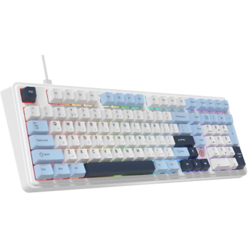 Клавиатура Ajazz AK980 MAX Magnetic Switch USB UA White/Blue (AK980-MAX-M-BWDB)