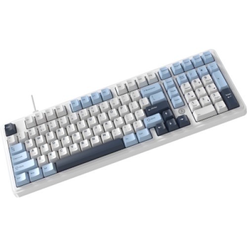 Клавиатура Ajazz AK980 MAX Magnetic Switch USB UA White/Blue (AK980-MAX-M-BWDB)