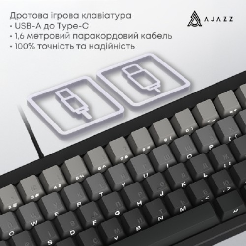Клавиатура Ajazz AK650 Day Dream Switch Gradient USB UA Black (AK650-DD-BG)