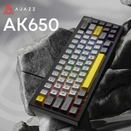 Клавиатура Ajazz AK650 Moon Yellow Switch USB UA Black/Grey/Yellow (AK650-MY-GWY)