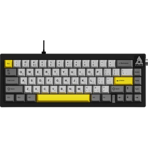 Клавиатура Ajazz AK650 Moon Yellow Switch USB UA Black/Grey/Yellow (AK650-MY-GWY)