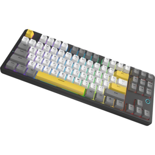 Клавиатура Ajazz AK870 V2 Flying Fish Switch USB UA Black/Grey/Yellow (AK870-V2-FF-BGY)