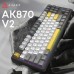 Клавиатура Ajazz AK870 V2 Flying Fish Switch USB UA Black/Grey/Yellow (AK870-V2-FF-BGY)