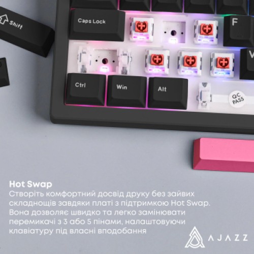 Клавиатура Ajazz AK980 Red Switch USB UA Black (AK980-R-BR)