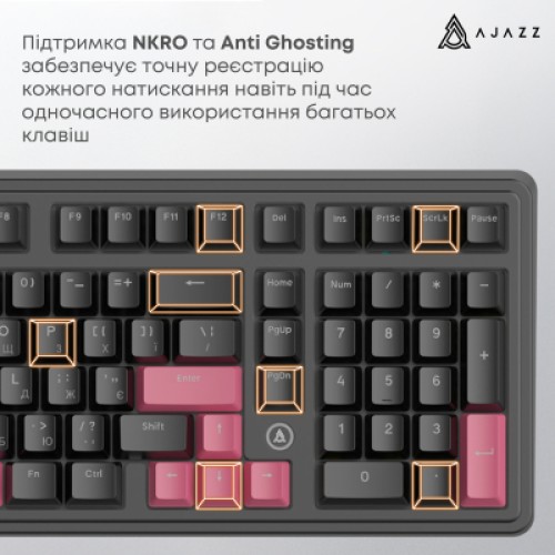 Клавиатура Ajazz AK980 Red Switch USB UA Black (AK980-R-BR)
